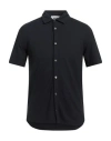 Alpha Studio Man Shirt Midnight Blue Size 44 Cotton, Elastane