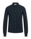 Alpha Studio Man Shirt Midnight Blue Size 44 Cotton, Elastane