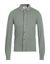 Alpha Studio Man Shirt Sage Green Size 38 Cotton, Elastane