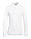 Alpha Studio Man Shirt White Size 44 Cotton, Elastane In White