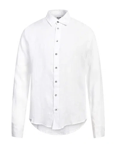 ALPHA STUDIO ALPHA STUDIO MAN SHIRT WHITE SIZE 46 LINEN
