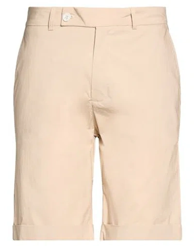 Alpha Studio Man Shorts & Bermuda Shorts Sand Size 30 Cotton, Elastane In Brown
