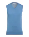 Alpha Studio Sweaters In Blue