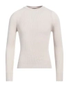 Alpha Studio Man Sweater Beige Size 36 Merino Wool