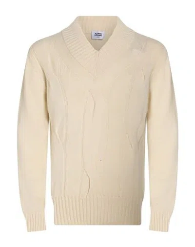Alpha Studio Man Sweater Beige Size 40 Cashmere