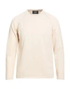Alpha Studio Man Sweater Beige Size 40 Cotton, Cashmere