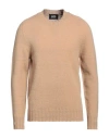 Alpha Studio Man Sweater Beige Size 40 Wool In Neutral