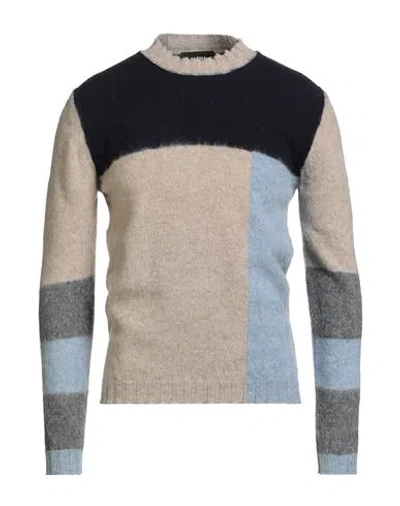 Alpha Studio Man Sweater Beige Size 42 Wool