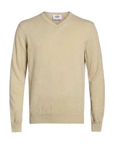 Alpha Studio Man Sweater Beige Size 44 Cashmere In Neutral