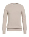 Alpha Studio Man Sweater Beige Size 44 Recycled Wool, Ecovero Viscose, Recycled Polyamide, Recycled  In Sand