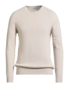 Alpha Studio Man Sweater Beige Size 44 Recycled Wool, Ecovero Viscose, Recycled Polyamide, Recycled  In Sand