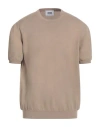 Alpha Studio Man Sweater Beige Size 46 Cotton In Beige