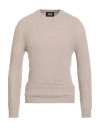 Alpha Studio Man Sweater Beige Size 46 Merino Wool