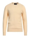 Alpha Studio Man Sweater Beige Size 46 Wool