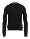 Alpha Studio Man Sweater Black Size 36 Merino Wool In Black