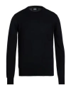 Alpha Studio Man Sweater Black Size 38 Merino Wool