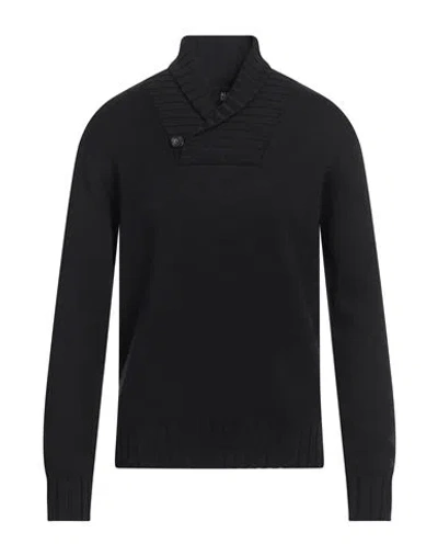 Alpha Studio Man Sweater Black Size 38 Merino Wool