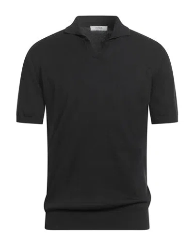 Alpha Studio Man Sweater Black Size 40 Cotton