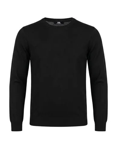 Alpha Studio Man Sweater Black Size 40 Merino Wool