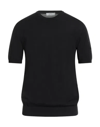 Alpha Studio Man Sweater Black Size 42 Cotton