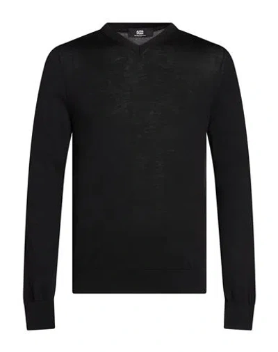 Alpha Studio Man Sweater Black Size 42 Merino Wool