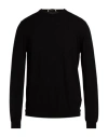 Alpha Studio Man Sweater Black Size 42 Wool, Cashmere