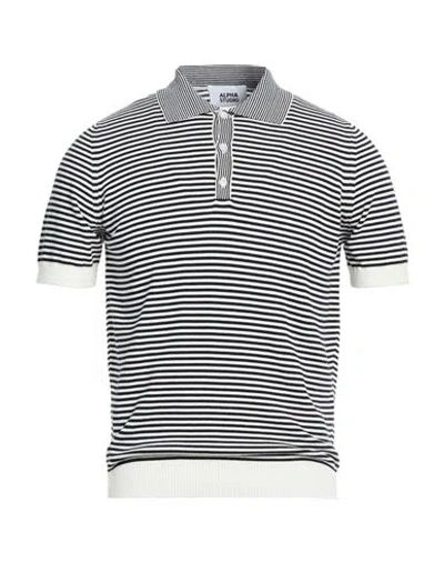 Alpha Studio Man Sweater Black Size 44 Cotton