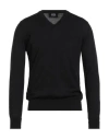 Alpha Studio Man Sweater Black Size 44 Merino Wool