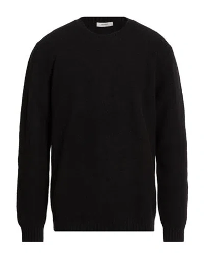 Alpha Studio Man Sweater Black Size 44 Metallic Fiber, Polyamide, Cashmere, Elastane