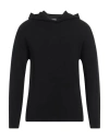 Alpha Studio Man Sweater Black Size 42 Recycled Wool, Viscose, Polyamide, Cashmere In Black