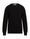 Alpha Studio Man Sweater Black Size 44 Wool