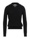 Alpha Studio Man Sweater Black Size 44 Wool, Cashmere In Black