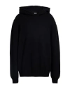 Alpha Studio Man Sweater Black Size 46 Merino Wool In Black
