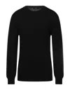 Alpha Studio Sweaters In Black