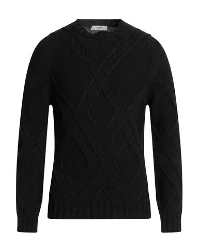 Alpha Studio Man Sweater Dark Green Size 44 Merino Wool, Alpaca Wool, Polyamide In Black