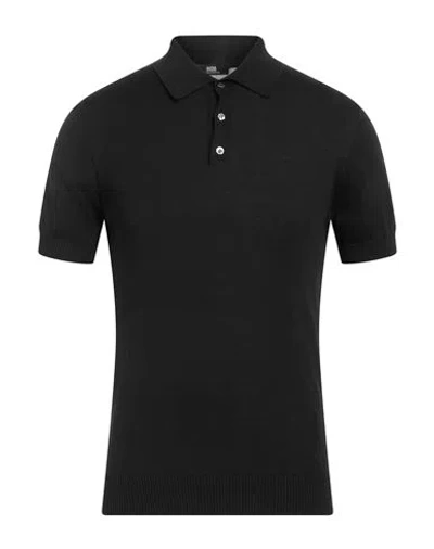 Alpha Studio Man Sweater Black Size 36 Mulberry Silk, Organic Cotton