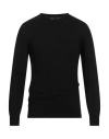 Alpha Studio Man Sweater Black Size 46 Viscose, Nylon, Wool, Cashmere, Polyester In Black