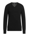 Alpha Studio Man Sweater Black Size 46 Wool, Viscose, Polyamide, Cashmere