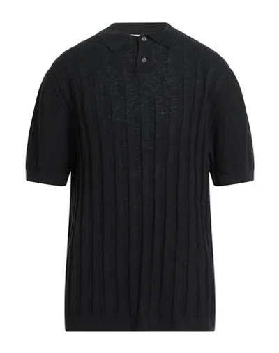 Alpha Studio Man Sweater Black Size 48 Cotton In Animal Print