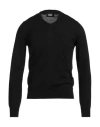 Alpha Studio Man Sweater Black Size 48 Merino Wool