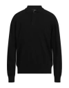 Alpha Studio Man Sweater Black Size 50 Geelong Wool