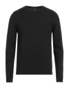 Alpha Studio Man Sweater Black Size L Viscose, Nylon, Wool, Cashmere, Polyester In Black