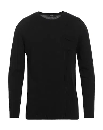 Alpha Studio Man Sweater Black Size L Viscose, Nylon, Wool, Cashmere, Polyester