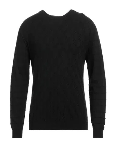 Alpha Studio Man Sweater Black Size M Viscose, Nylon, Wool, Cashmere, Polyester
