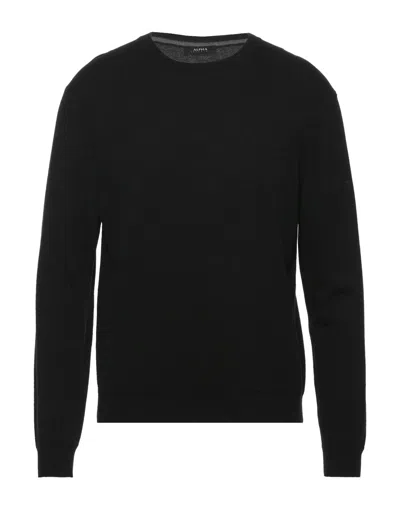 Alpha Studio Sweaters In Black