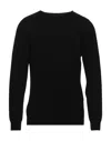 Alpha Studio Sweaters In Black