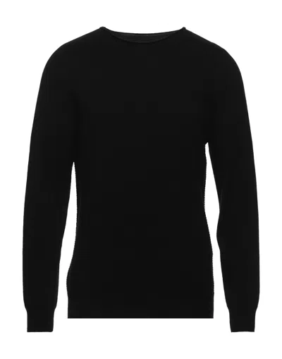 Alpha Studio Sweaters In Black