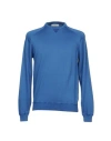 Alpha Studio Man Sweater Light Blue Size 42 Merino Wool In Blue