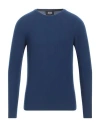 Alpha Studio Man Sweater Blue Size 40 Cashmere