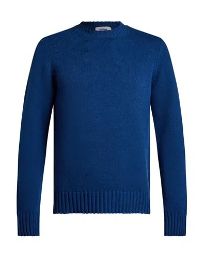 Alpha Studio Man Sweater Blue Size 42 Cashmere